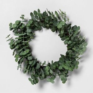 24” Faux Eucalyptus Wreath Decor